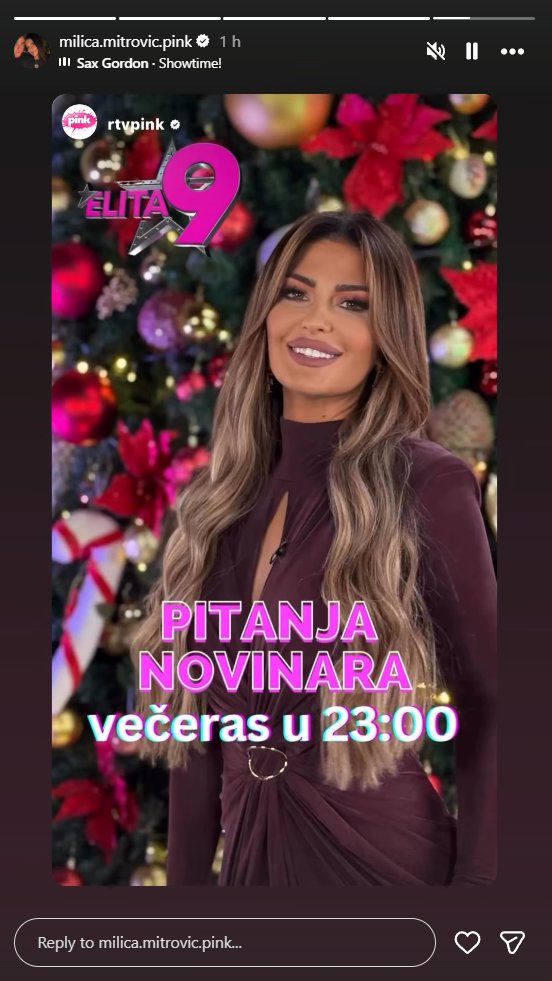 VEČERAS u ELITI ➡️ PITANJA NOVINARA od 23.00 ČASA sa Anom Radulović 📺🤩