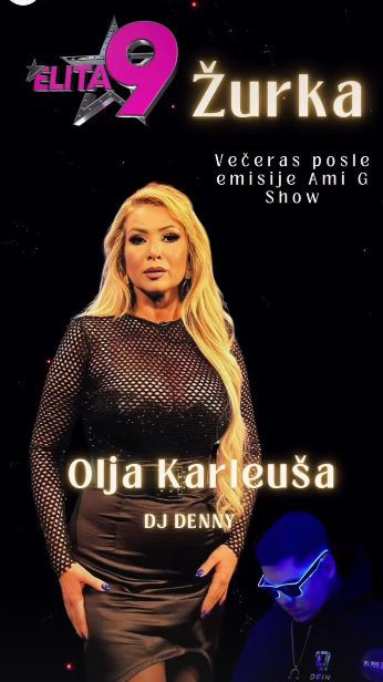 VEČERAS ŽURKA U ELITI 9 ✨ OLJA KARLEUŠA i DJ DENNY zaduženi za SJAJNU ATMOSFERU 🎶🥂😊