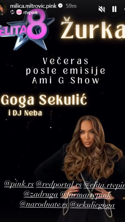 ELITA ŽURKA: GOGA SEKULIĆ i DJ NEBA večeras u ELITI 🎤🔥