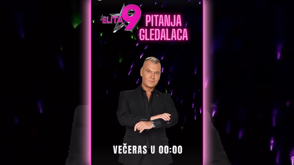 ELITA 9✨: Večeras PITANJA GLEDALACA sa Milanom Miloševićem📺🎤