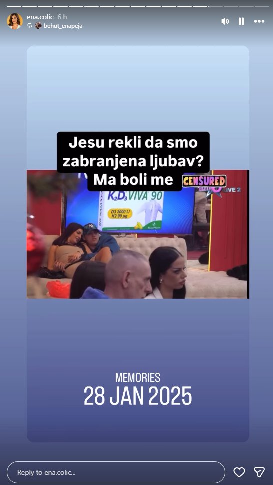 ENA Čolić: REKLI su da smo ZABRANJENA LJUBAV ❤️