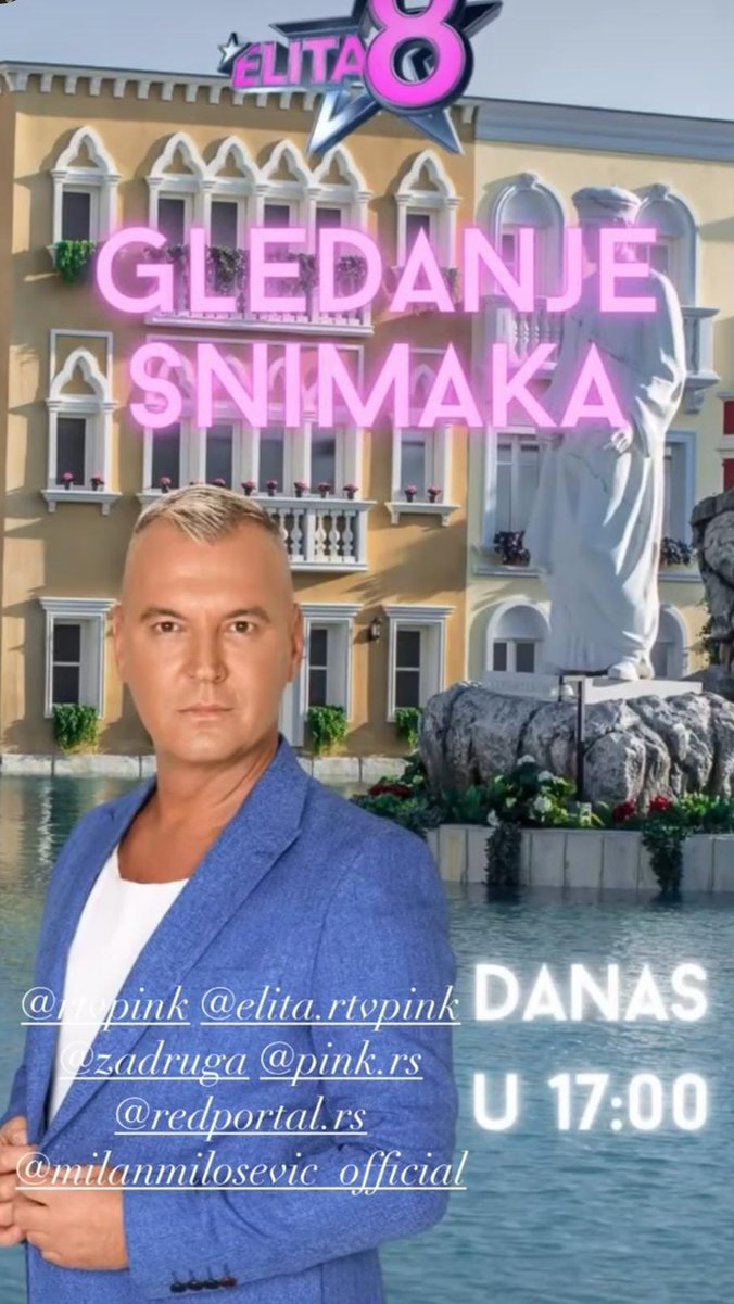 GLEDANJE SNIMAKA sa MILANOM MILOŠEVIĆEM 📺 DANAS u 17.00 ✨