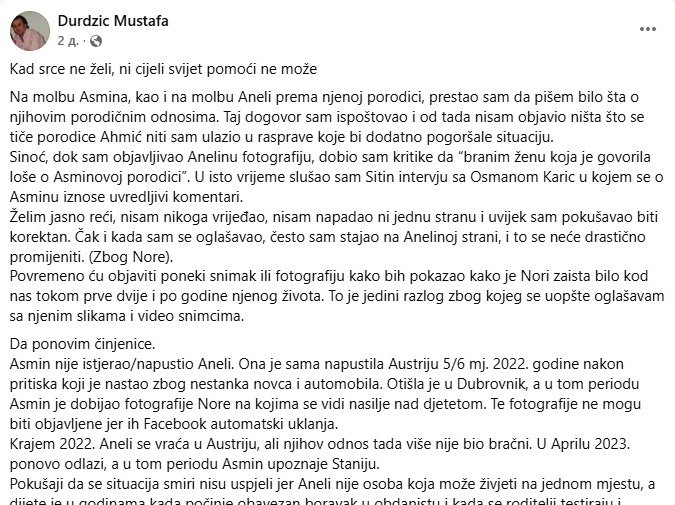 ASMINOV OTAC ☝: Na maloj NORI su bili TRAGOVI NASILJA 😮