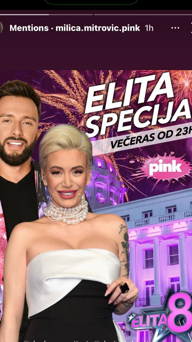 Obavezno budite uz vaše ekrane: ELITA SPECIJAL VEČERAS OD 23H NA PINK TELEVIZIJI!