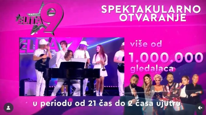 TV PINK potvrdila DOMINACIJU na MEDIJSKOM NEBU REGIONA ✨ Otvaranje ELITE 9 oborilo BROJNE REKORDE  🎇📺