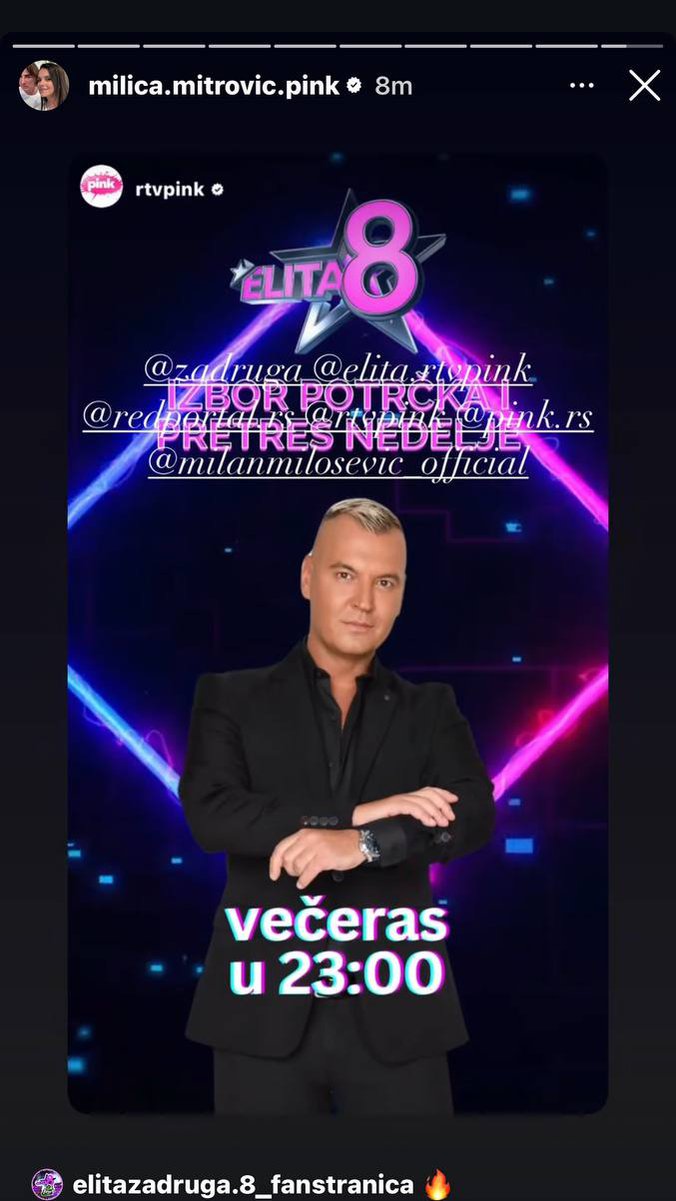 BUDITE UZ PINK VEČERAS: U ELITI IZBOR POTRČKA I PRETRES NEDELJE 🔥