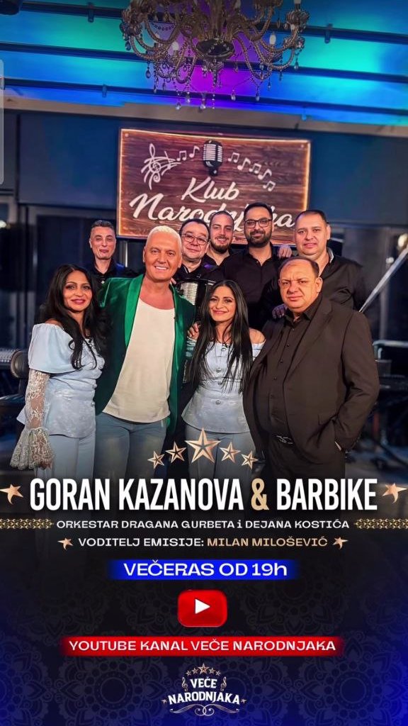 VEČE NARODNJAKA: Sjajna muzika večeras od 19.00 časova 🤩🎤💃